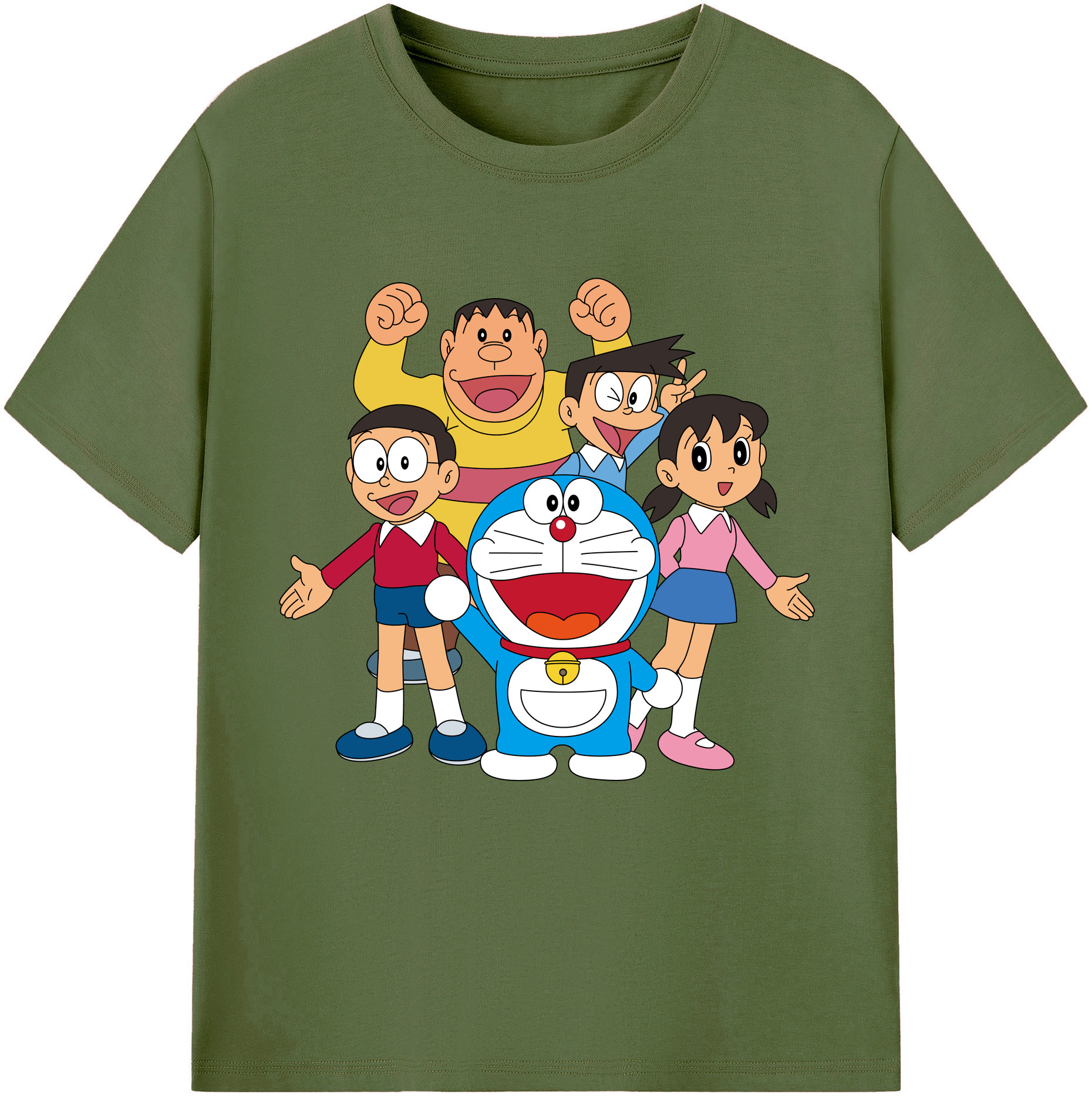 （画像用） ドラえもん 骨川 スネ夫 Doraemon Honekawa Suneo 綿100％半袖Tシャツ（フロントプリント）